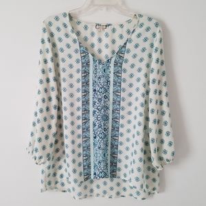 Eyeshadow Boho Printed Blouse